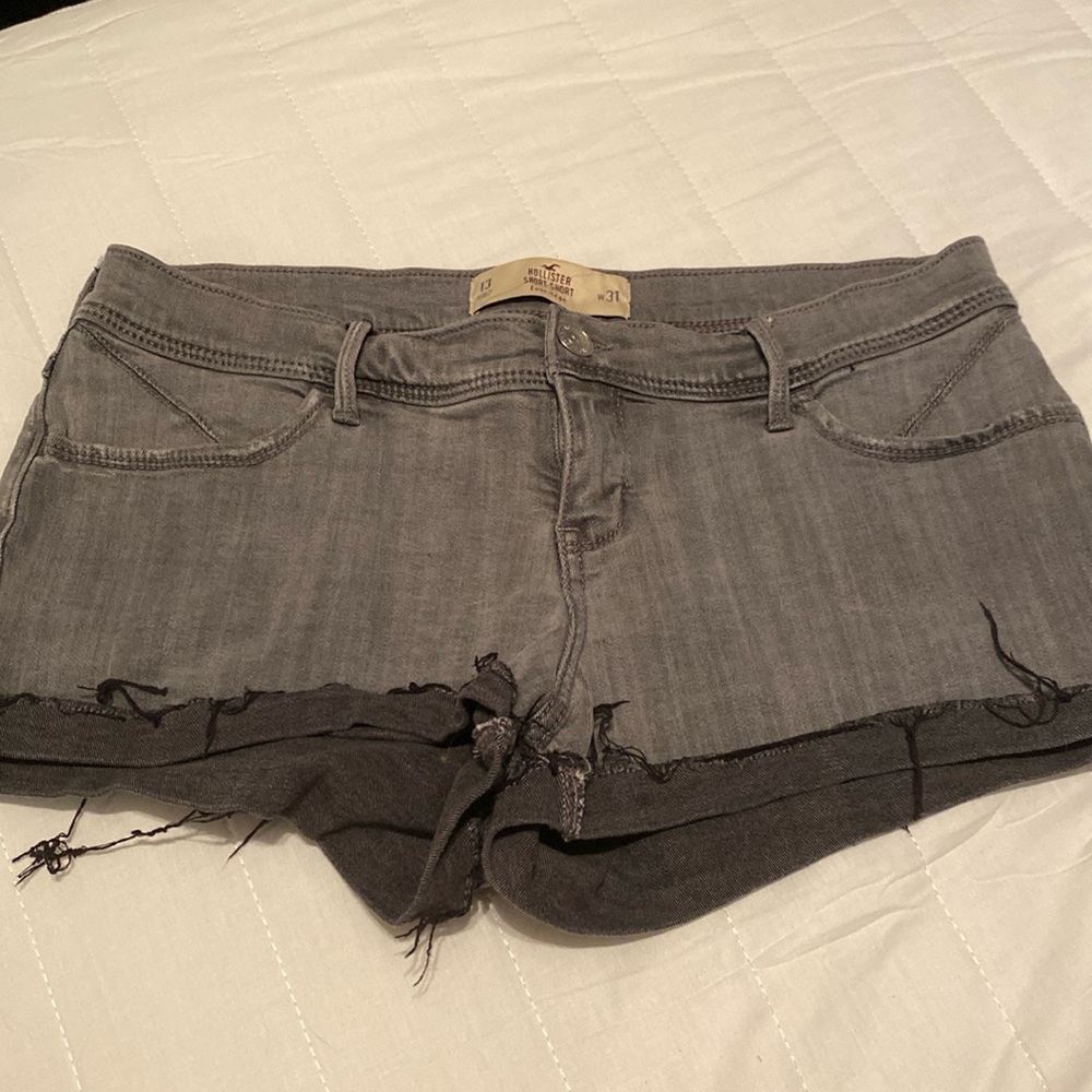 Hollister short-short low rise jean shorts